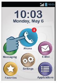Dokunmatik Ekran İle 1. Ana ekrandaki ikonuna tıklayarak talimatları takip edin. 2. Gelen seçeneklerden ikonuna tıklayarak aramak istediğiniz kişiyi telefon rehberinizden seçebilirsiniz. 3.