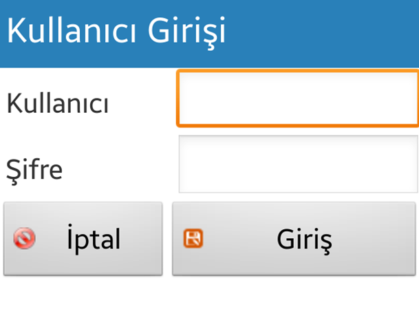 11 İlk Giriş İlk olarak kullanıcının kayıtlı olduğu firmaya ait 'İşletme Kodunu' ve 'Şifresini' girin.