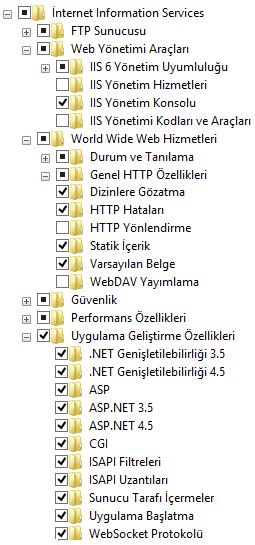 Kantar Uygulaması üç temel parçadan oluşur. Veritabanı, WCF servisi ve Masaüstü uygulaması. Bu nedenle sistemde birkaç uygulamaya ihtiyaç duyar. Bunlar: 1. NET 4.5 Framework 2. IIS 3.