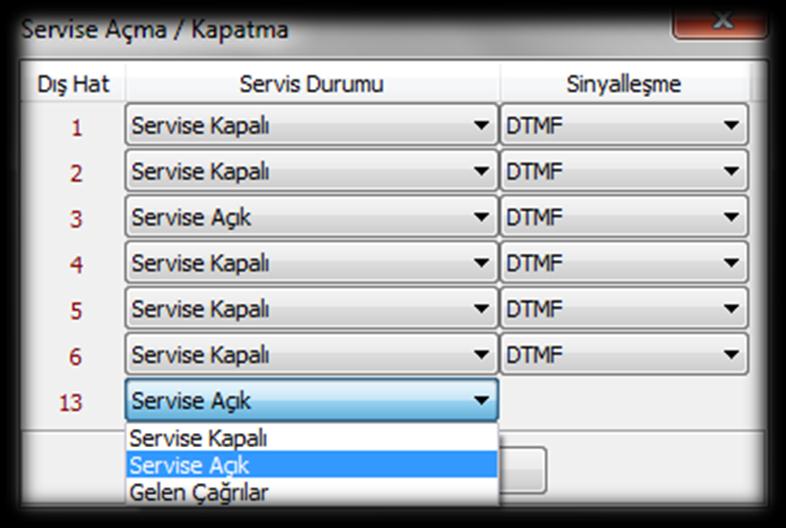 Şekil 11. 5. Karelport a Dış Hat Erişim Bilgilerinin Gönderilmesi MS48IP web arayüzünden Ayarlar: KarelPort bölümüne gelinir.