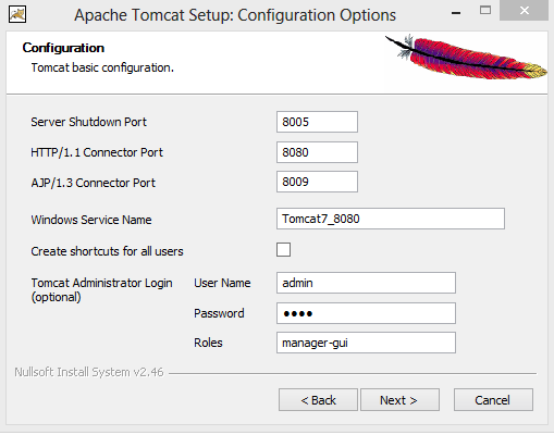 Apache Tomcat Kurulumu Apache Tomcat uygulama sunucusunda J-Guar ürününü kullanabilmek için öncelikle Apache Tomcat'in desteklenen sürümü (Tomcat 7 ailesinin en günceli) indirilir.