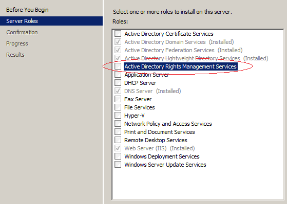 olmadığı için yüklenmesi gerekmektedir. Microsoft firmasının sitesinden Active Directory Rights Management Service istemci özelliği yüklenebilir.