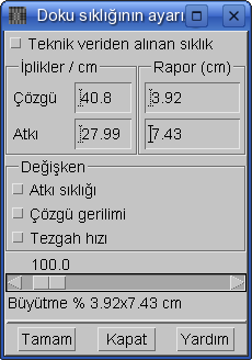 3.2.3 Gölgeli görünüm Sayısal moda benzer yalnız %300 den daha yüksek olan büyütme seviyelerinde ipliklere gölgeler ekler.