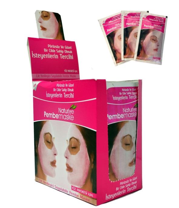 PEMBE MASKE TEK KULLANIM CİLT BAKIMI İÇİN PEMBE MASKE Pembe maske yüzdeki kırışıklıklar,sivilce ve sivilcelerin sebeb olduğu deformasyonları gidermeye yardımcı olur.