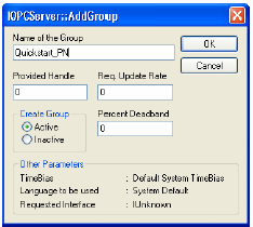 AX OPC Server ve WebVisit Private Groups üzerine sağ tıklayarak menüyü açınız.