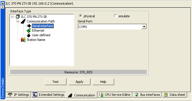 Proje Oluşturma Sırası 4.17.1 Seri Port ile Haberleşme Kontrolör, programlama yapılan bilgisayara bağlantı kablosu kullanılarak bağlanmalıdır.