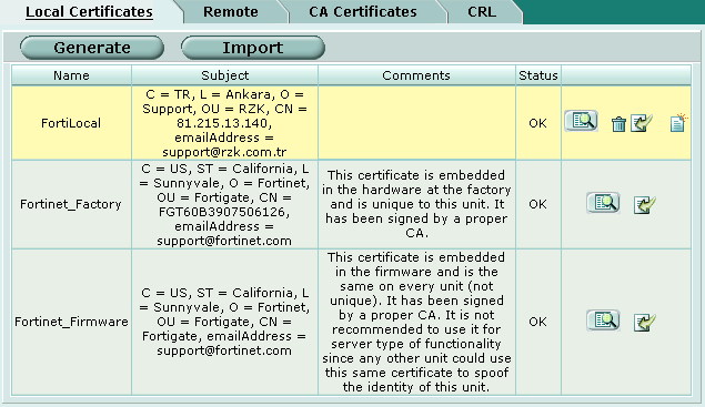 Gelen pencerede Base 64 encoded seçerek sertifikayı FortiLocal.cer adıyla bilgisayarınıza kaydedin.