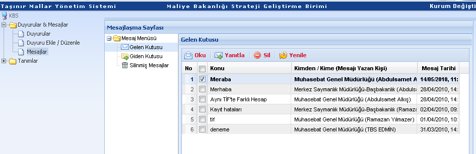 1.2. TANIMLAR SGB Taşınır Kullanıcısı tarafından Tanımlar menüsünden Marka Tanımları Ölçü Birimleri Taşınır Kod Listesi ve Malzemeler Malzeme Ek Özellikleri Tanımlama işlemleri yapılır. 1.2.1. MARKA TANIMLAMA Aynı özellikteki taşınırları birbirinden ayıran en önemli özelliklerden birisi de taşınırın ticari markasıdır.