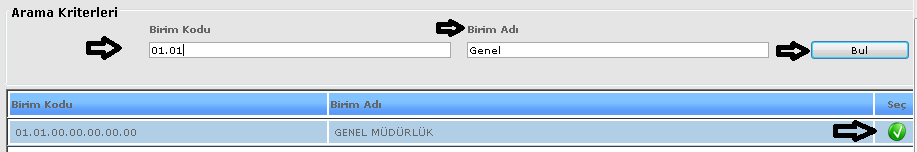 ŞEKİL 3 Merceğe tıkladığımızda açılan ekranımızdır. Karşımıza gelen ekranımızdan ana kod kısmımızdan kodumuzu seçeriz.