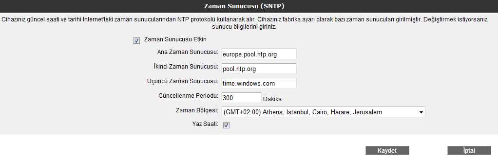 güncel firmware dosyasını www.airties.com web sitesinden indirebilirsiniz.). Güncelle tuşuna basınız. Ayarlara Geri Dön tuşu ile önceden yedeklemiş olduğunuz ayarlarınızı tekrar yükleyebilirsiniz.