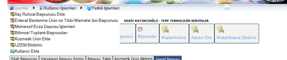 37. Sisteme ürün kaydı (ilaç ekleme) yapmak istiyorum. Ürünleri nasıl ekleyebilirim? Firmalara, 01.01.2011 den itibaren sisteme ürün kaydı yapma yetkisi kaldırılmıştır.