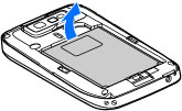 Cihazınızı ayarlama Nokia E63'ünüzü aşağıdaki yönergelere göre ayarlayın. SIM kartı ve bataryayı takma 1.