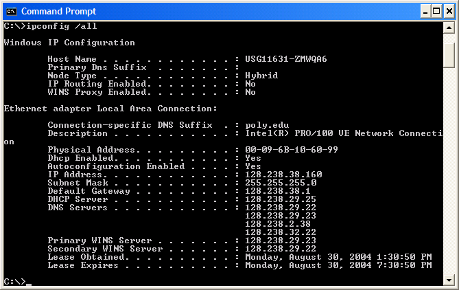 2. ipconfig Host bilgisayarın adresini, DNS sunucu adresini, adaptör tipini vs. öğrenebilmek için kullanılan en yaygın komutlardan biri de Windows için ipconfig Linux/Unix içinse ifconfig komutudur.