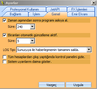 Önemli : Sistem emir gönderdikçe emirlerin gerçekleşebilmesi için, Portföy İşlemleri Penceresi nin açık kalması gereklidir.
