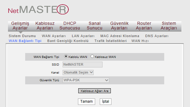 MAC Adresini Klonla: Bilgisayarınızın MAC adresini kaydedebilirsiniz. 4.5 DNS (Alan Adı Sistemi) Ayarları D NS Aya rı: DNS sunucusunu etkinleştirmek için kutucuğu işaretleyiniz.