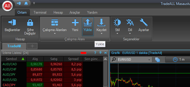 Yeniden adlandırdığınız çalışma alanını Farklı Kaydet seçeneği ile hedef klasör belirleyerek kaydediniz.