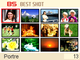 BEST SHOT Kullanma BEST SHOT, size çeşitli çekim koşullarını gösteren örnek manzara koleksiyonu sağlar.