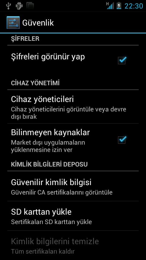 Not: Eğer T-Market üzerinden uygulama indirirken hata mesajı alıyorsanız, Sistem Ayarları menüsünü açıp Uygulamalar altındaki Bilinmeyen kaynaklar seçeneğini aktif hale getirmeniz gerekmektedir.