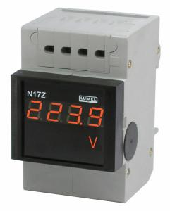 Tip N17Z Ray Montajlı Programlanabilir Dijital Panel Metreler RAY MONTAJLI DİJİTAL METRE Opsiyonlar : [ giriş tipi: 10 A,40 A ], [ Besleme tipi: 230 V 50/60 Hz, 110 V 50/60 Hz, 24 V 50/60 Hz ] [