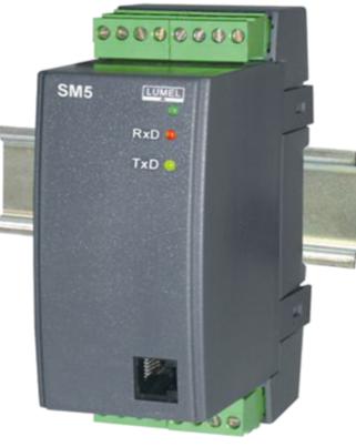 Tip Modüller SM5 LOJİK GİRİŞ MODÜLÜ Çalışan makine durumu hakkındaki bilgileri PLC ve görüntüleme sistemlerine birleştirme, RS-485 Modbus vasıtasıyla 8 röle lojik girişin okunması, LED diyodlar