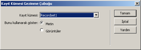 Aşağıdaki şekilde kutu içindeki alandaki satırın sonuna gelip klavyeden Shift+Enter tuşuna basıldığı zaman yukarıda yan yana görüntülenen kayıtlar, alt alta ve daha düzenli bir şekilde