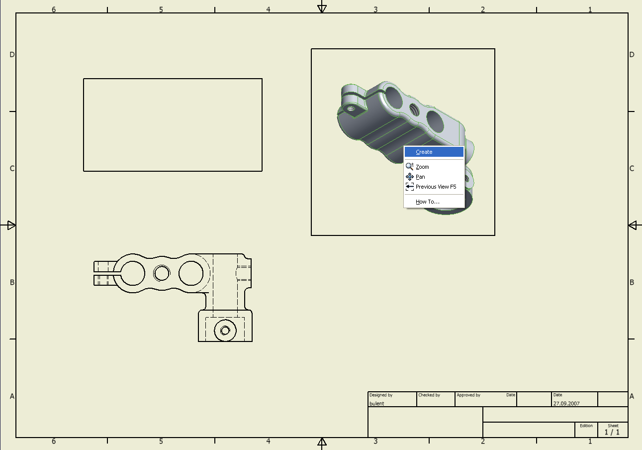 Autodesk Inventor 2008 Tanıtma ve Kullanma Kılavuzu SAYISAL GRAFİK All Model Dimensions, görünüş üzerine, görünüş düzlemi ve buna paralel düzlemlerde tanımlanmış ölçülerin otomatik olarak