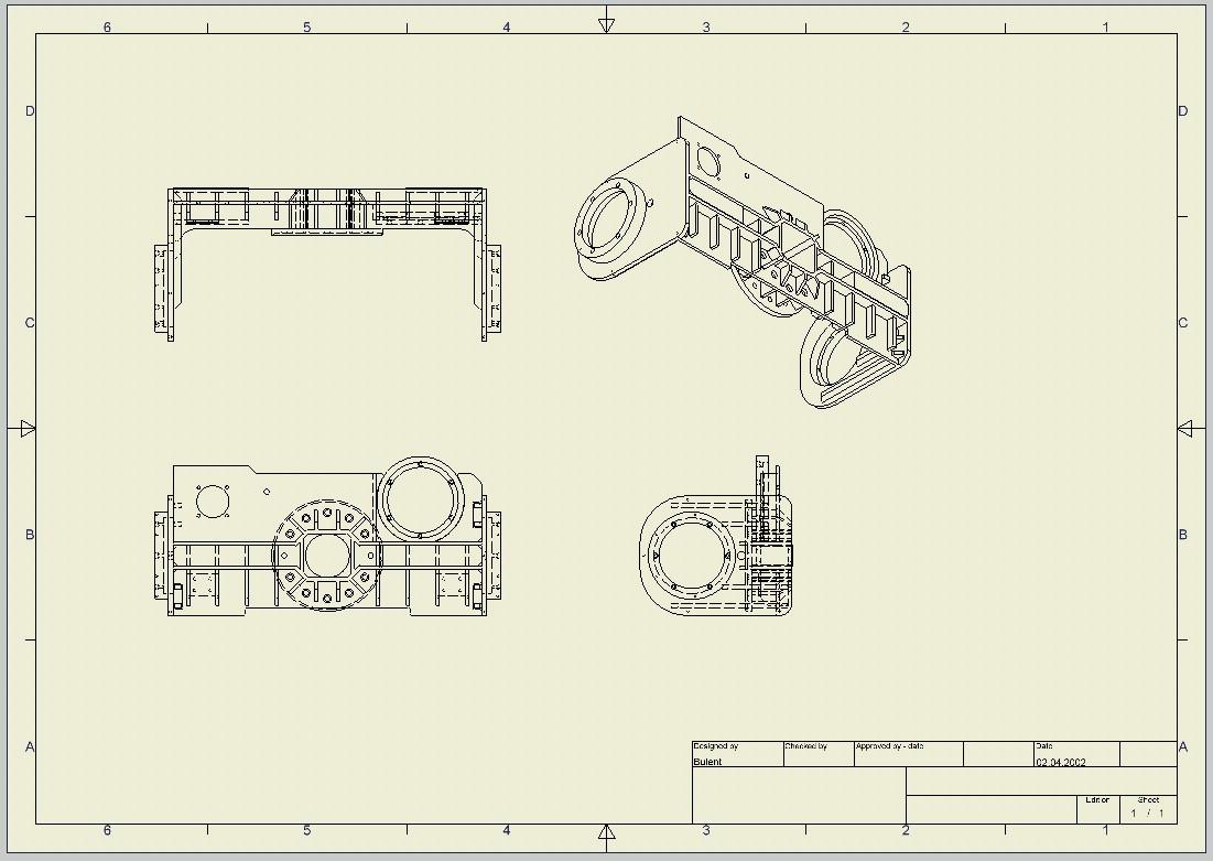 SAYISAL GRAFİK Autodesk Inventor 2008 Tanıtma ve Kullanma Kılavuzu Kesit Görünüşler Autodesk Inventor tam, yarım, kademeli ve hizalı kesit görünüşlerin alınmasını sağlamaktadır.