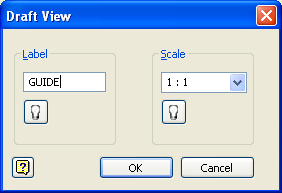Autodesk Inventor 2008 Tanıtma ve Kullanma Kılavuzu SAYISAL GRAFİK Alıştırma 7: 2B Parametrik Çizimler 1. 09_Param.idw dosyasını açın. 2. Inventor panelinden Draft View komutunu çalıştırın. 3.