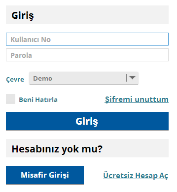 Platforma Giriş Kullanıcı adı ve şifre BenchMark МetaТrader 4 giriş yaparken kullandığınız kullanıcı adı ve şifreyi buradada kullanın. Sunucu: Demo/Live istediğiniz sunucuyu seçin.