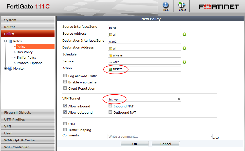 VPN in sonlanacağı interface için System > Network > DHCP Server menüsünden DHCP Server