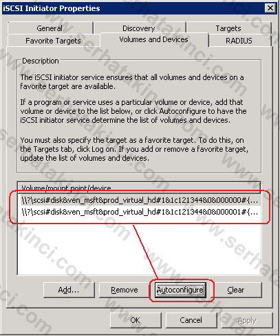 Hyper-V: Host to Host Failover Cluster Kurulumu Sayfa 64 / 140 HV-Node1 için disk ekleme işlemi