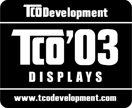 TCO Bilgisi Congratulations! The display you have just purchased carries the TCO 03 Displays label.