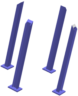 SolidWorks Simulation Alt modele eklenecek gövdeler listesinden, dört destek bacağını ve dört levhayı seçerek toplamda sekiz gövde seçin. öğesine tıklayın. Submodel-1 etüdü oluşturulur.
