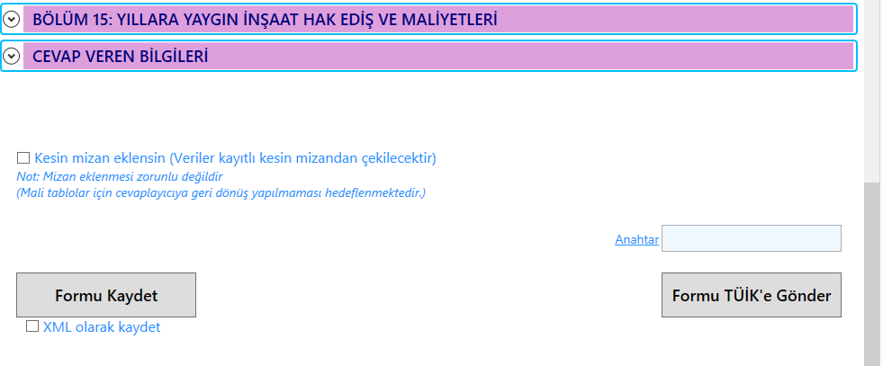 Programın sol üst köşesinde bu evrağı görüntülemenizi sağlayan 'Nasıl Yaparım?' butonu bulunmaktadır. Sağ üst köşede 'Zirve'den Verileri Çek' butonu bulunmaktadır.