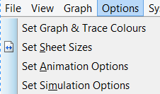 Şekil 5.4: Grafiğin büyütülmüş hal File Menüsü Bu menü, Proteus programının File menüsüdür. Tek fark, grafik büyütülünce bu menü altına şekil 6.5 de görüldüğü gibi Close Graph seçeneği eklenmiştir.