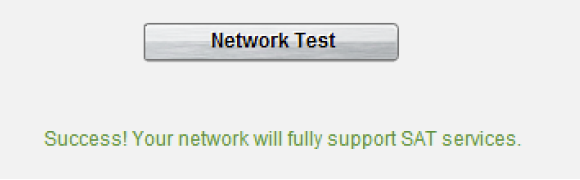 5. NETWORK TESTİ Network testi kullandığınız network bağlantısı ile Sat Servisi arasındaki bağlantıyı test etmek için kullanılır.