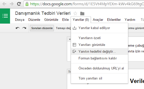 h) İstenecek her veri için ayrı ayrı soru ekliyoruz. [Yanıtlanması zorunlu soru] özelliğini aktif ediyoruz. [Gelişmiş ayarlar] [Veri Doğrulama] seçeneğini aktifleştiriyoruz.