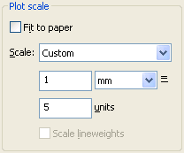 Printer/Plotter: Name: Yazıcı veya çizici çeşitinin ismi seçilir. Paper Size: Yazıcı veya çizicinin kağıt boyutları ayarlanır.