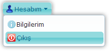 Hesabım-Çıkış 5.7 Sorun-Öneri Nasıl Gönderilir? 1. Ana sayfada yer alan Sorun-Öneri menüsü seçilir. 2. Açılan Sorun-Öneri Bildir Penceresi'nde konu ve içerik alanları doldurulur. 3.