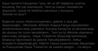 Kışlalı'nın Son Makalesi : KINIYORUM (2) Cumhuriyet, 22 Ekim 1999 Sayın Işımer'in konuşması ''ulus, din ve dil'' bağlantısı üzerine kurulmuş.