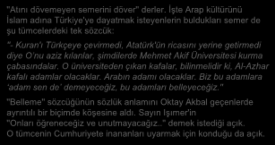 Kışlalı'nın Son Makalesi : KINIYORUM (5) Cumhuriyet, 22 Ekim 1999 ''Atını dövemeyen semerini döver'' derler.