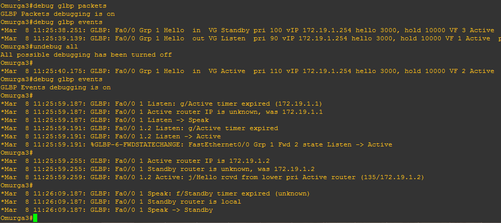 Figür 2.36: GLBP Omura2 debug gösterim konfigurasyonu Figür 2.