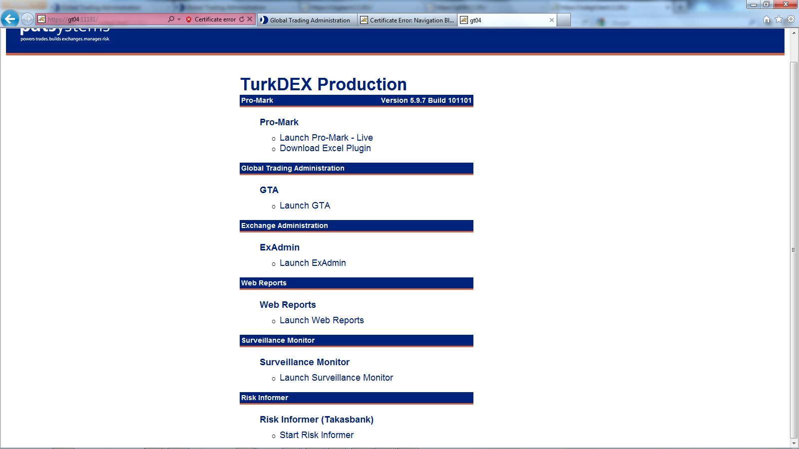 V. RISK INFORMER UYGULAMA KURULUMU PC Konfigürasyon Test için Risk Informer uygulaması Pro-Mark uygulaması ile aynı PC de çalıştırılabilir.