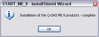 Installation Q-DAS ME 8 13 Ek olarak text veritabanının aktüelleştirilmesi için sorgulama yapılır. Bu sadece (Text veritabanında) değişiklikler yapılmış ise gerekmektedir.