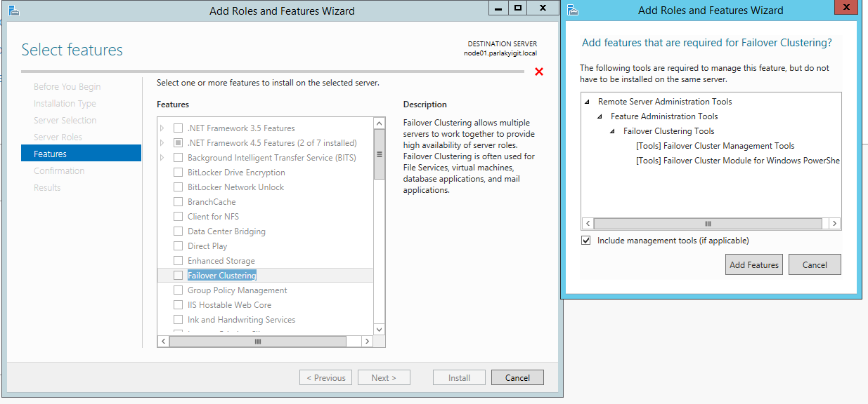 Windows Server 2012 R2 Hyper-V Failover Cluster Kurulum ve Yapılandırma-23 Kuracağımız şuan her hangi bir ROL