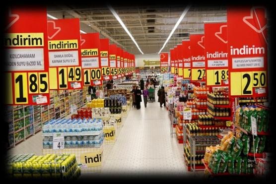 Operasyonel Bakış / Temel Hususlar Ana İşkolu: Orta/Büyük Süpermarketler Süpermarket: Artan Müşteri Beklentilerine Odaklı Yeni Migros mağaza konsepti 2013 yılında 20 orta/büyük mağazada uygulamaya