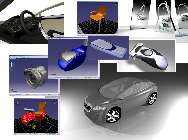 Teknolojik Araştırmalar: MTED 2012 (9) 47-60 Otomotiv Sektöründe Görünen Yüzeylerin Matematiksel teknikleriyle işlem yapmaktadırlar.