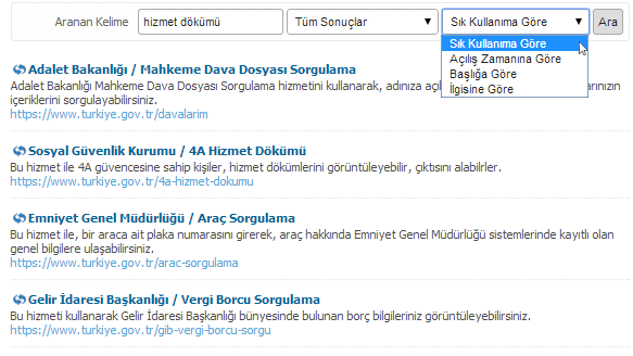 3.9 3.9.7. Arama Sonuçlarının Filtrelenmesi (TS EN ISO 9241-151 8.5.3.4; 8.5.5.3) ARAMA İlke: Kullanıcıların arama sonuçlarını filtreleyebilmesi sağlanmalıdır.