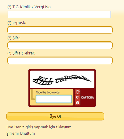 3.7 3.7.10. Veri Girişlerinde CAPTCHA Kullanımı VERİ GİRİŞİ VE EKRAN TABANLI KONTROLLER İlke: Gerekli olduğu durumlarda veri girişlerinde CAPTCHA uygulamasına yer verilmelidir.