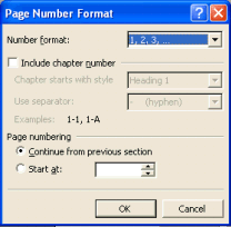 Insert Page Numbers (Sayfa Numaraları) Microsoft Word de hazırlanan belgelerdeki sayfalara otomatik sayfa numaraları ekletmek için Insert-Page Numbers komutu verilir.